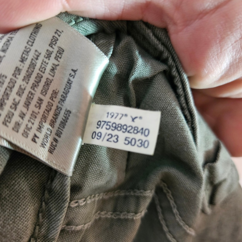 American Eagle Super High Rise Baggy Wide Leg Cargo Pants Women's 8 Long Utility - Picture 12 of 12